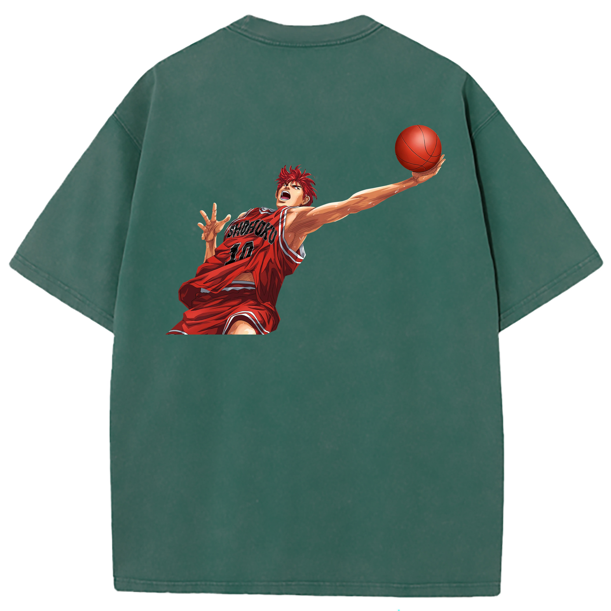 （画像用） SLAM DUNK／スラムダンク 綿100% ヴィンテージ風 半袖Tシャツ（背面プリント）